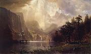 Albert Bierstadt Among the Sierra Nevada,California oil painting picture wholesale